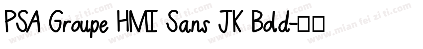 PSA Groupe HMI Sans JK Bold字体转换